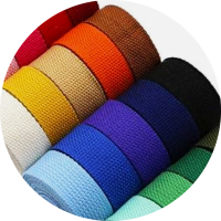 Colour cotton webbing
